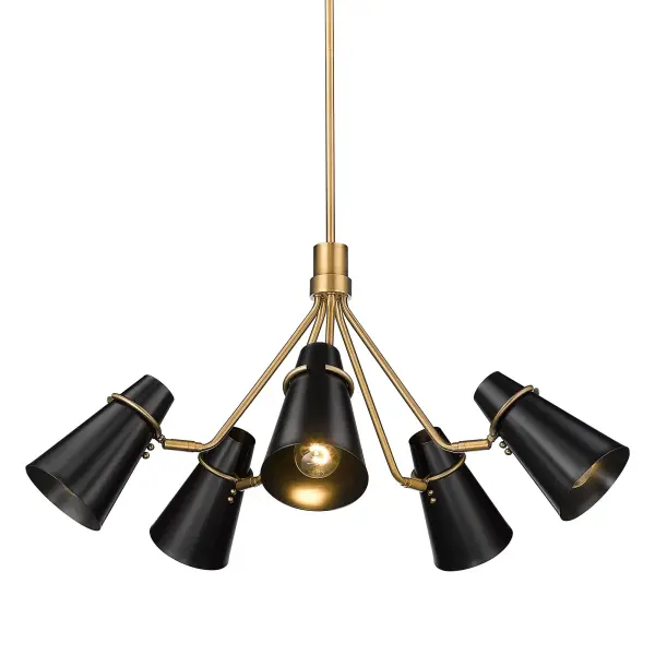 Golden Lighting Reeva 5-Light Chandelier - Image 4