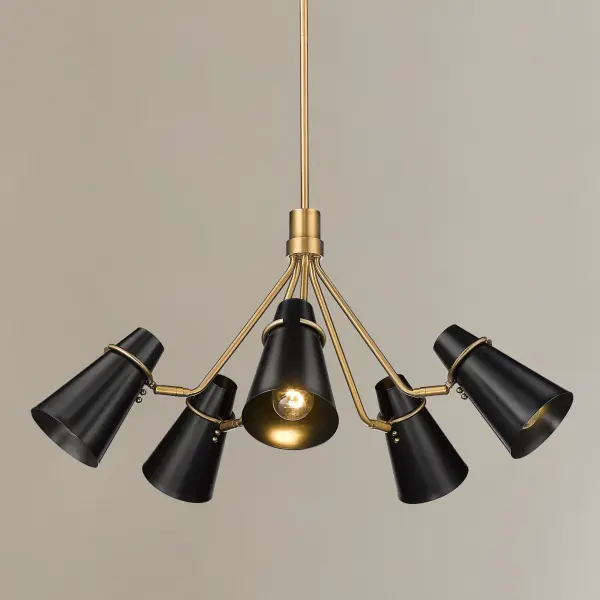 Golden Lighting Reeva 5-Light Chandelier - Image 8