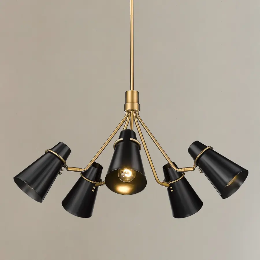 Golden Lighting Reeva 5-Light Chandelier - Image 8