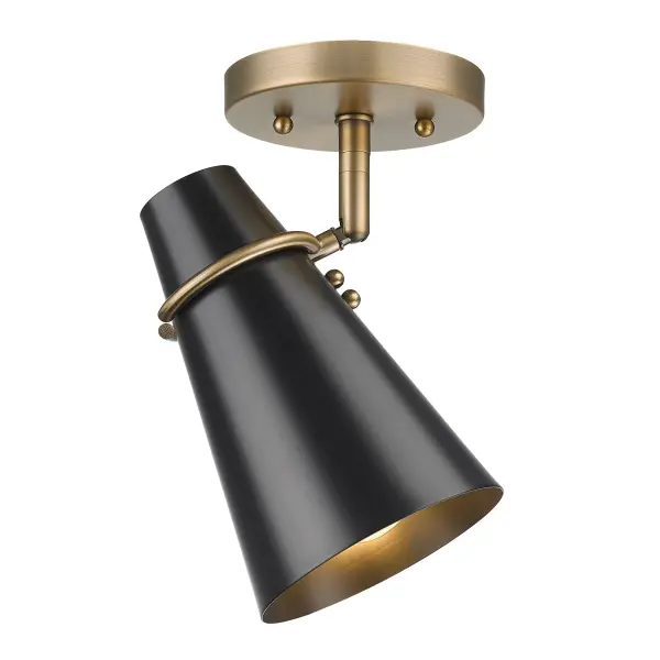 Golden Lighting Reeva 1-Light Semi-Flush Mount - Image 1