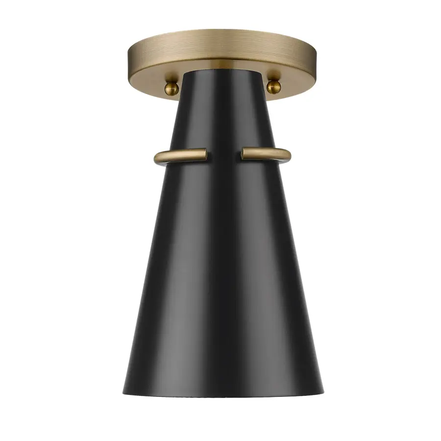 Golden Lighting Reeva 1-Light Semi-Flush Mount - Image 3