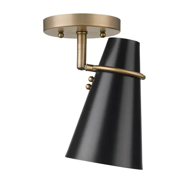 Golden Lighting Reeva 1-Light Semi-Flush Mount - Image 4