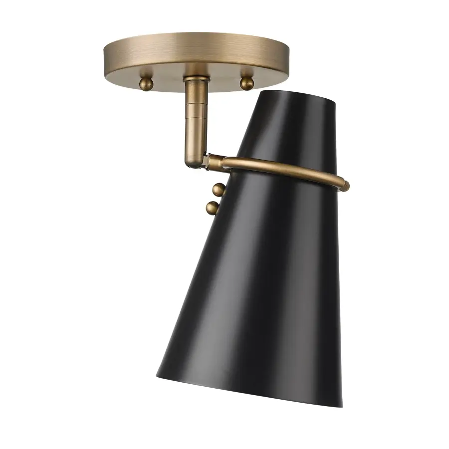Golden Lighting Reeva 1-Light Semi-Flush Mount - Image 4