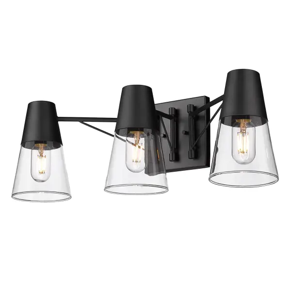 Ryker 3-light Vanity in Matte Black