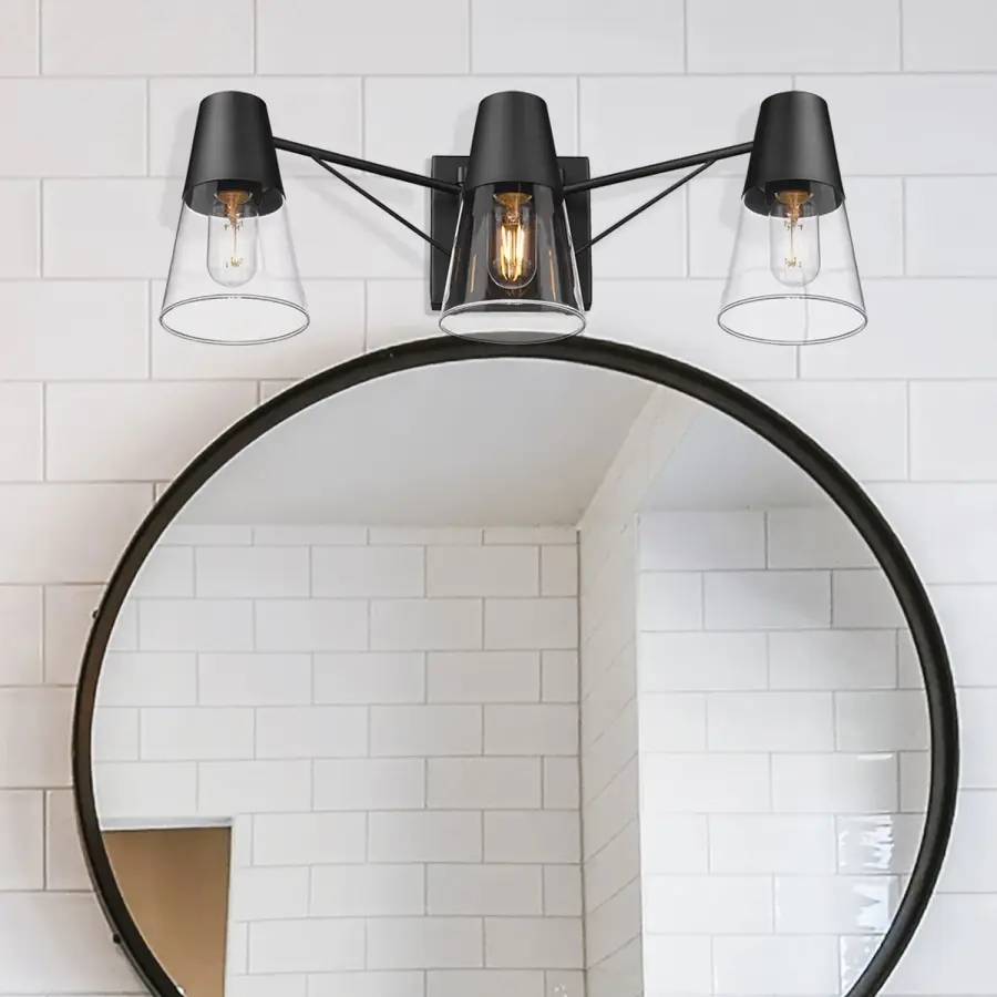 Ryker 3-Light Bath Vanity in Matte Black - Image 5