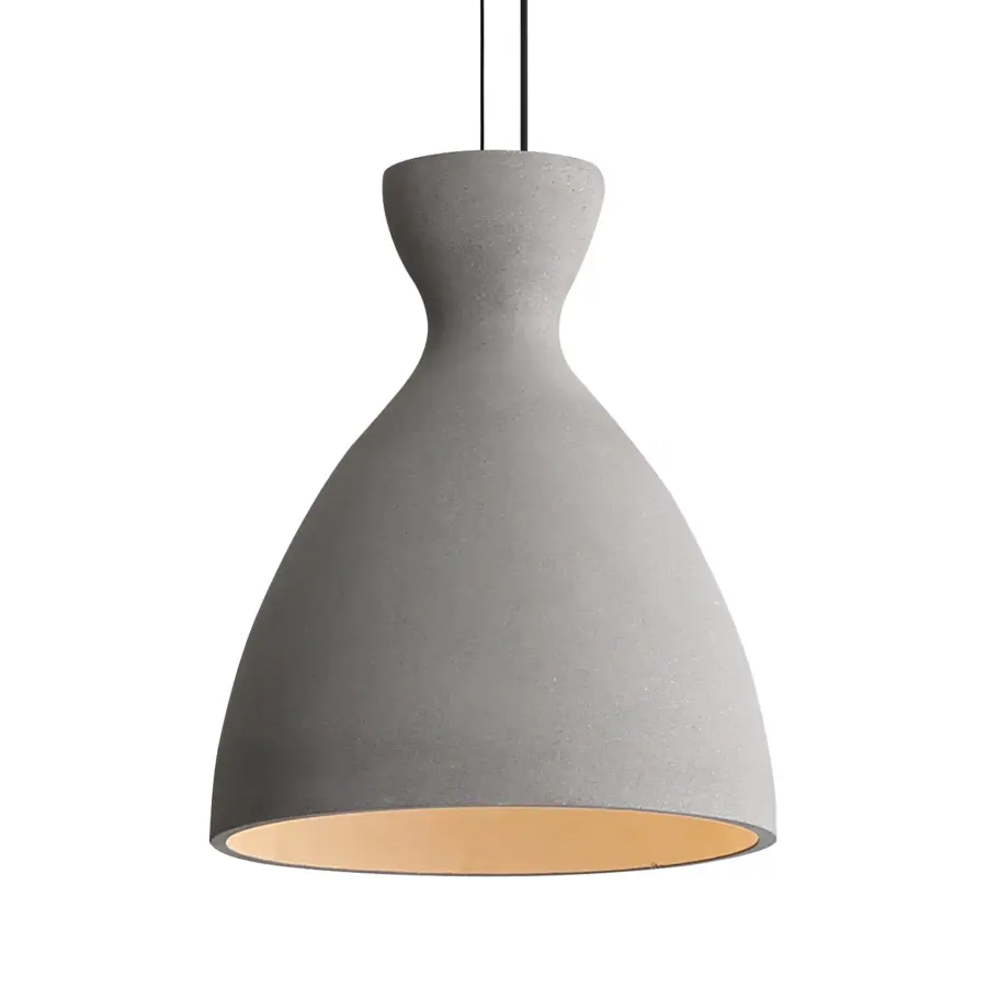 Golden Lighting Aethera 10" Integrated LED Pendant in Grey Cement - Image 1