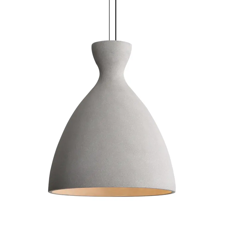 Golden Lighting Aethera 14" Integrated LED Pendant in Grey Cement - Image 1