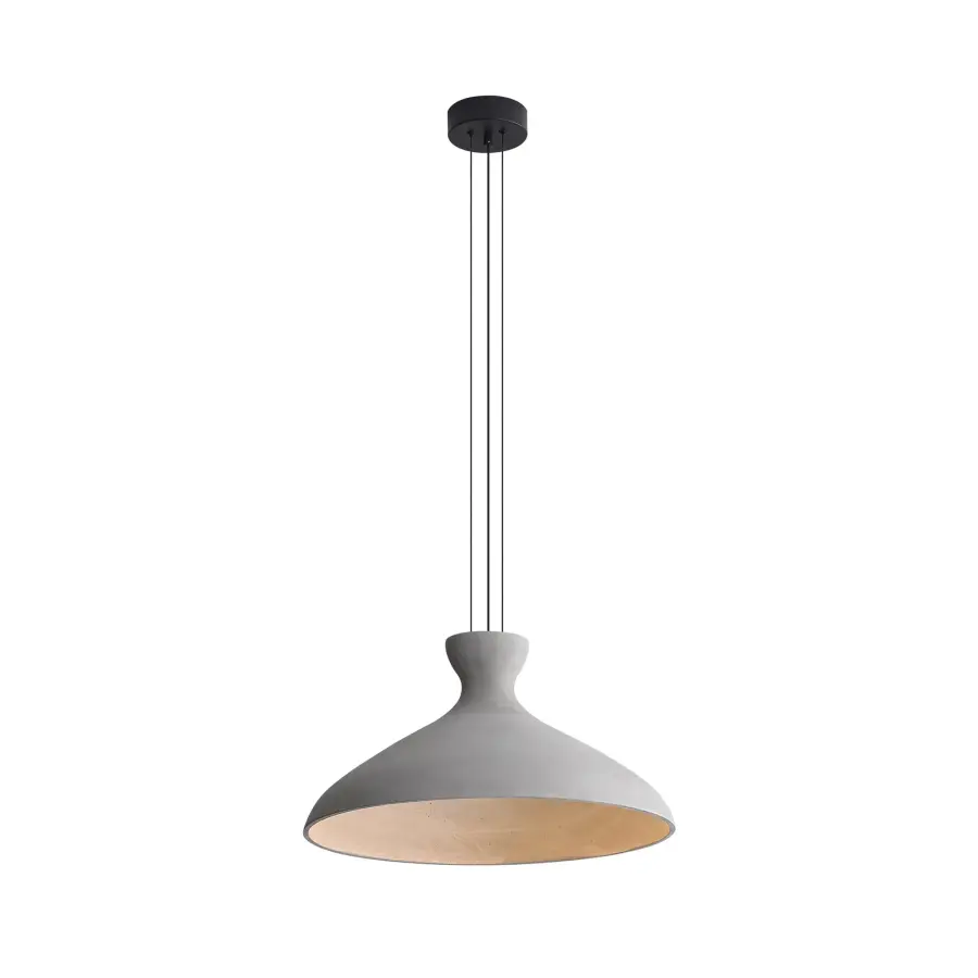 Aethera 22" Integrated LED Pendant in Grey Cement - Image 3