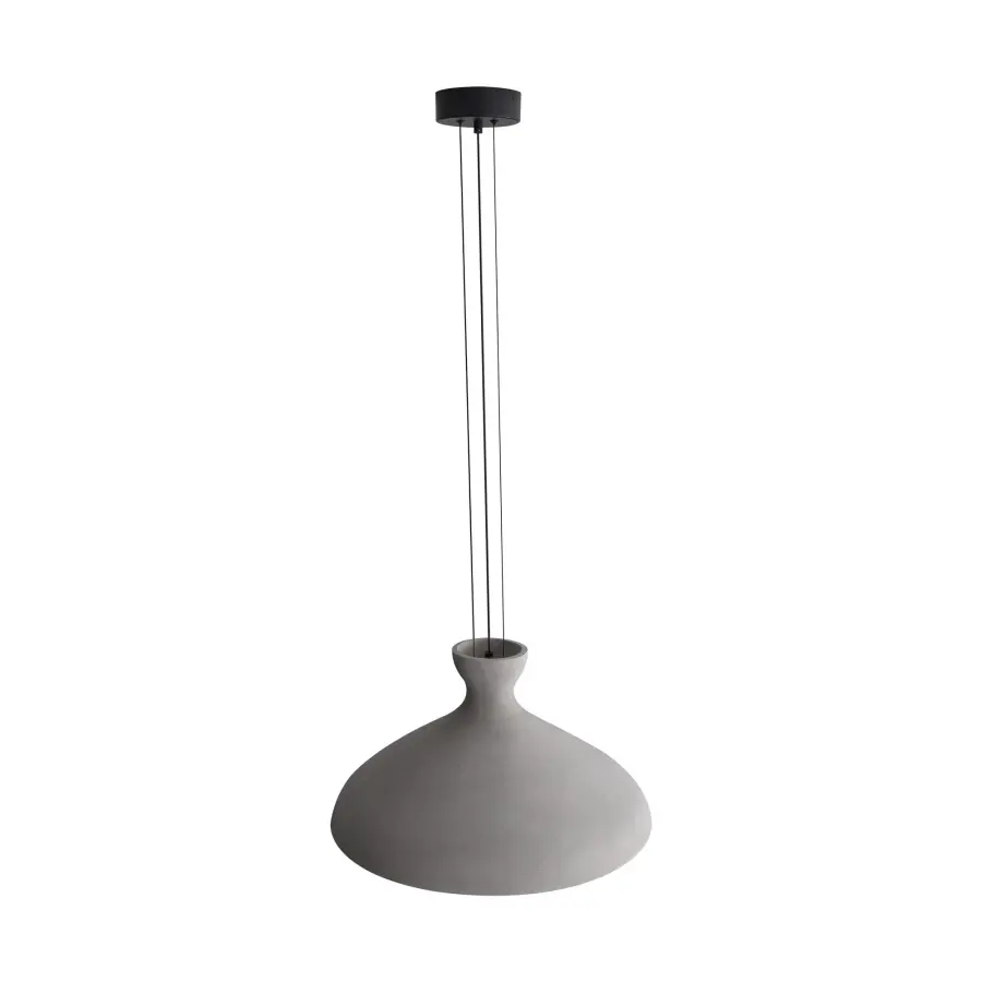 Aethera 22" Integrated LED Pendant in Grey Cement - Image 4