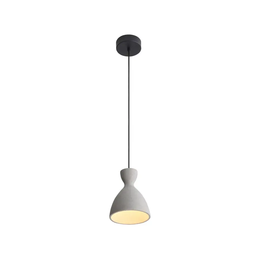 Golden Lighting Aethera 7" Integrated LED Pendant in Grey Cement - Image 4