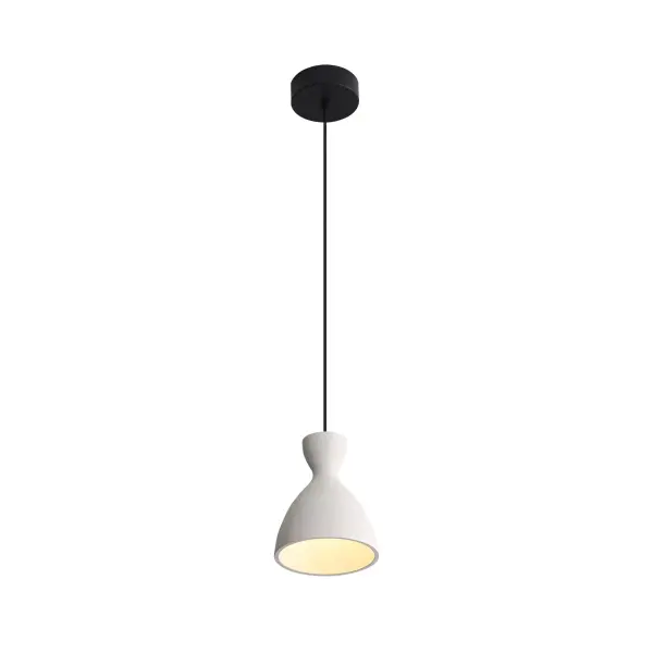 The Aethera pendant combines genuine cast concrete with integrated LED technology for a sophisticated, energy-efficient lighting solution. Its compact 7" size and adjustable height make it versatile for various spaces. - alternate view