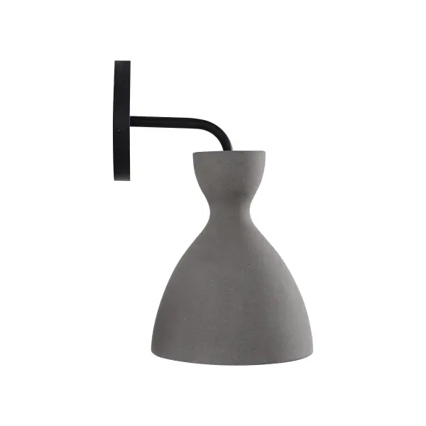 The Aethera LED wall sconce combines raw concrete aesthetics with modern functionality. Its genuine cast concrete shade and matte black frame deliver architectural character, while integrated LED technology provides energy-efficient, customizable lighting for indoor and outdoor spaces. - alternate view