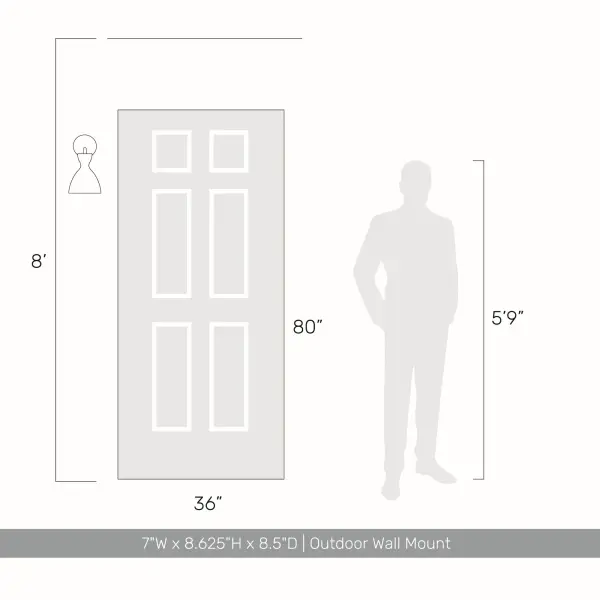 Golden Lighting Aethera Integrated LED Wall Sconce in Grey Cement - Image 7