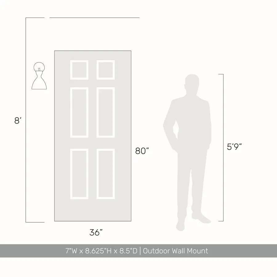 Golden Lighting Aethera Integrated LED Wall Sconce in Grey Cement - Image 7