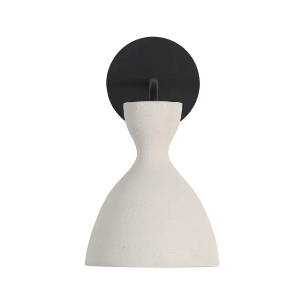 The Aethera LED Wall Sconce combines raw concrete beauty with modern functionality. Its compact 7-inch design features handcast white cement with matte black accents, integrated LED technology with 3CCT color selection, and wet location rating for versatile indoor-outdoor use.
