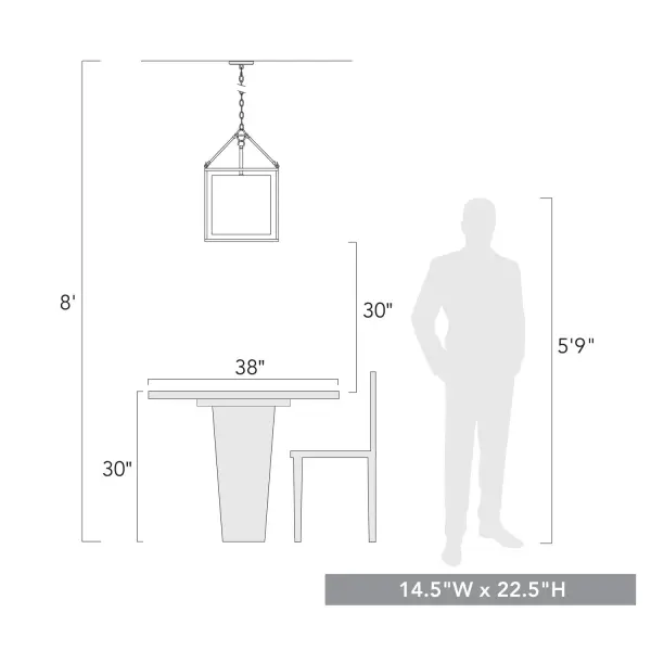 Golden Lighting Manhattan 3-Light Pendant in Matte Black - Image 7