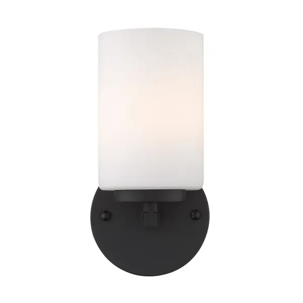 Golden Lighting Manhattan 1-Light Vanity in Matte Black - Image 3