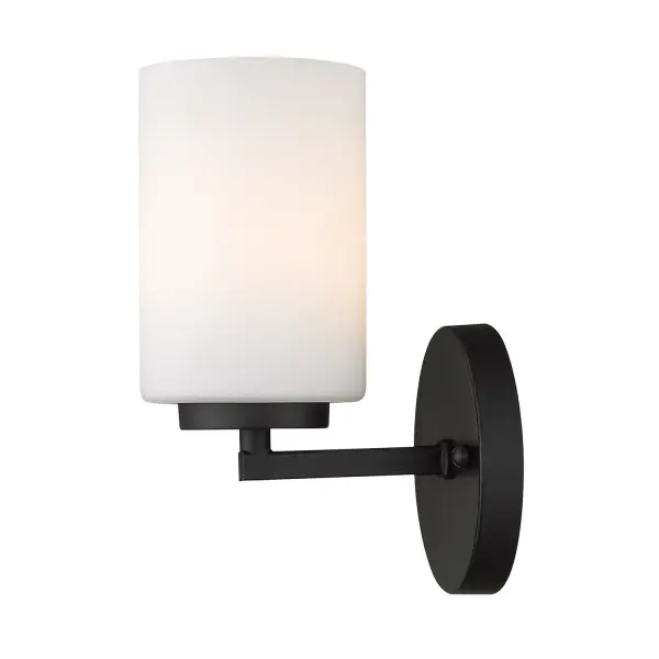 Golden Lighting Manhattan 1-Light Vanity in Matte Black - Image 4