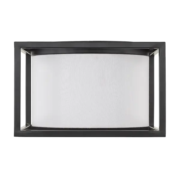 Golden Lighting Manhattan 2-Light Flush Mount in Matte Black - Image 3