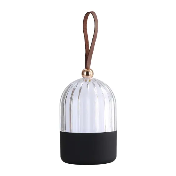 Lunari LED Lantern in Matte Black - Image 3