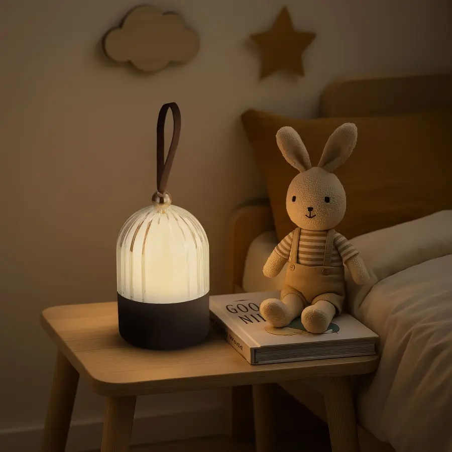 Lunari LED Lantern in Matte Black - Image 8
