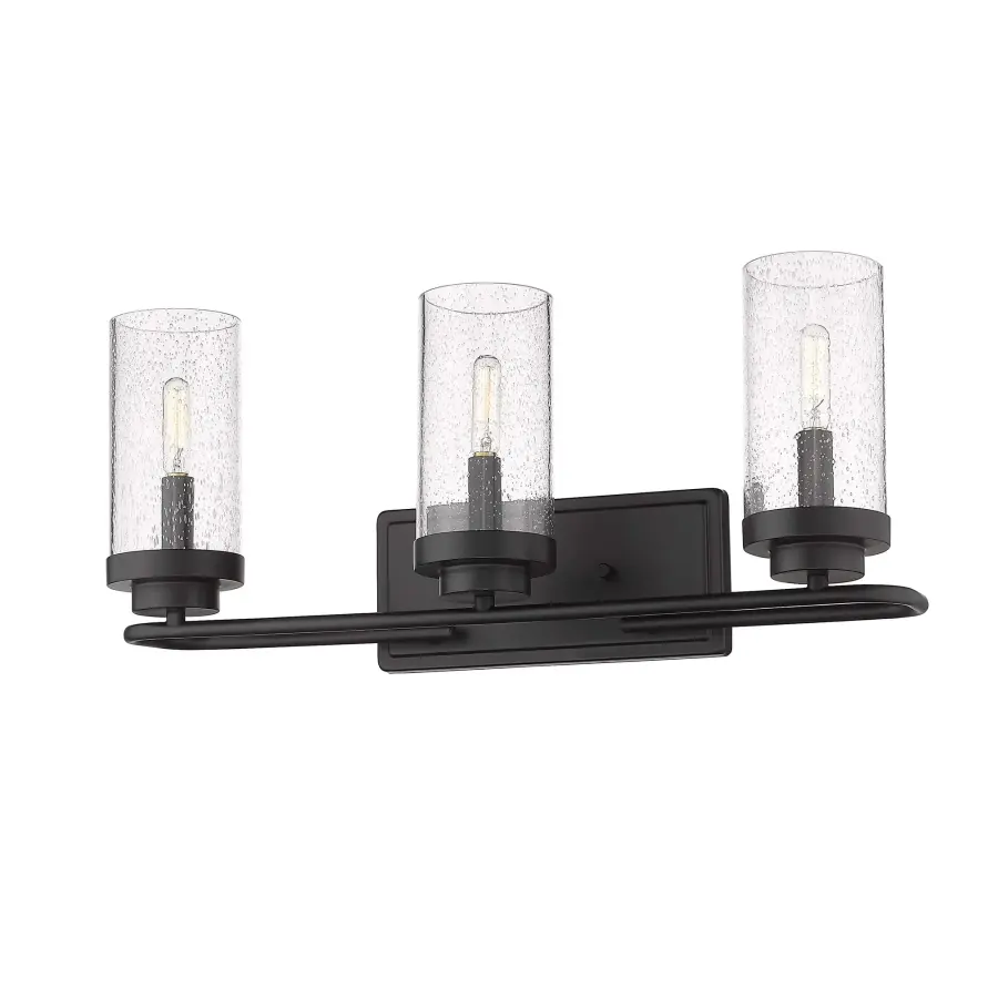 Golden Lighting Holden 3-Light Vanity in Matte Black - Image 1