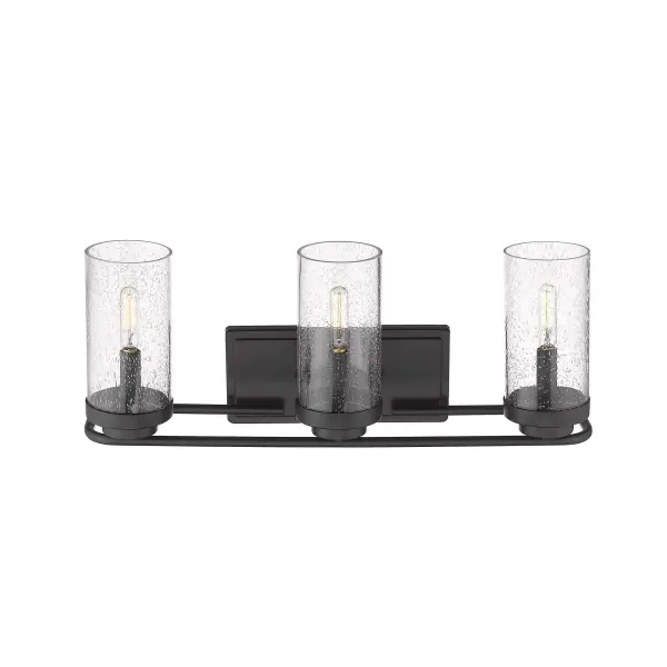 Golden Lighting Holden 3-Light Vanity in Matte Black - Image 3