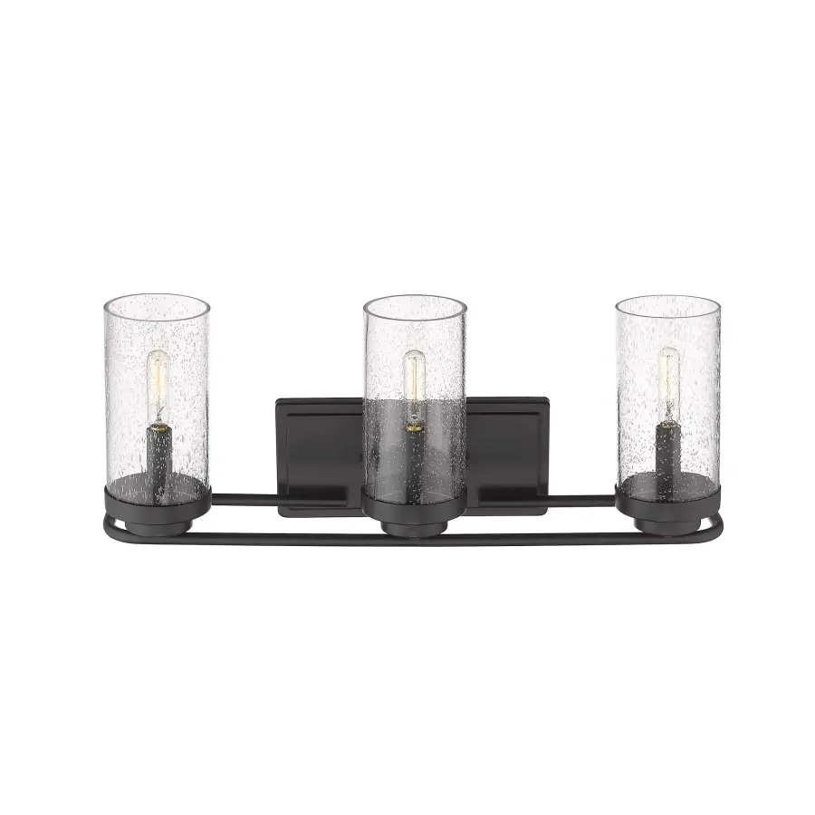 Golden Lighting Holden 3-Light Vanity in Matte Black - Image 3
