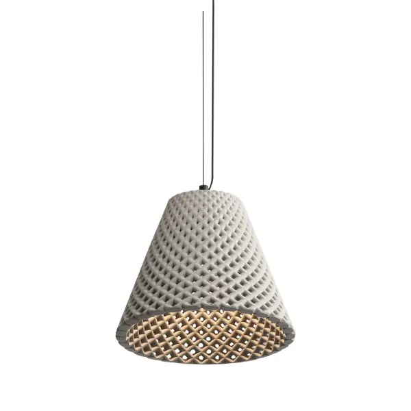 Golden Lighting Clarus 10" Integrated LED Pendant in Grey Cement - Image 2