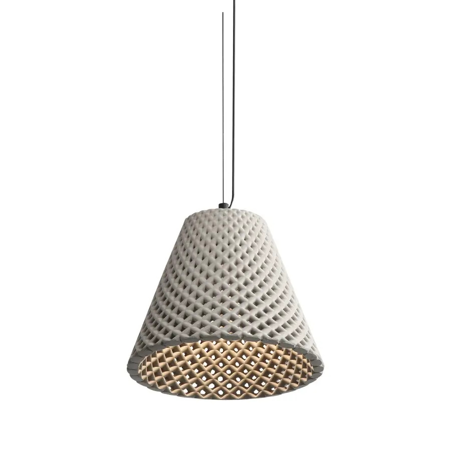 Golden Lighting Clarus 10" Integrated LED Pendant in Grey Cement - Image 2