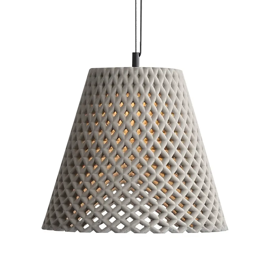 Golden Lighting Clarus 14" Integrated LED Pendant in Grey Cement - Image 1