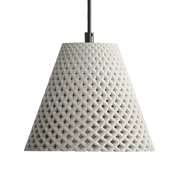 Golden Lighting Clarus 8" Integrated LED Pendant in Grey Cement - Image 1