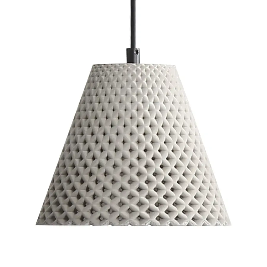 Golden Lighting Clarus 8" Integrated LED Pendant in Grey Cement - Image 1