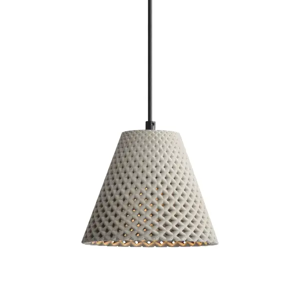 Golden Lighting Clarus 8" Integrated LED Pendant in Grey Cement - Image 3