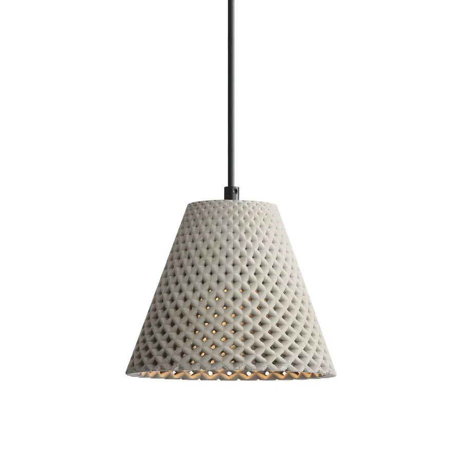 Golden Lighting Clarus 8" Integrated LED Pendant in Grey Cement - Image 3