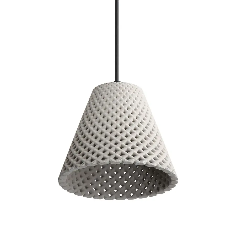 Golden Lighting Clarus 8" Integrated LED Pendant in Grey Cement - Image 4