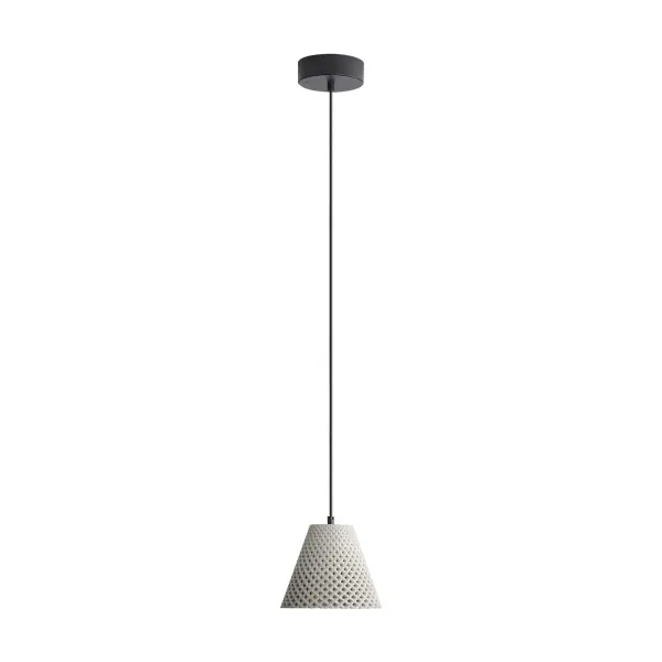 Golden Lighting Clarus 8" Integrated LED Pendant in Grey Cement - Image 5
