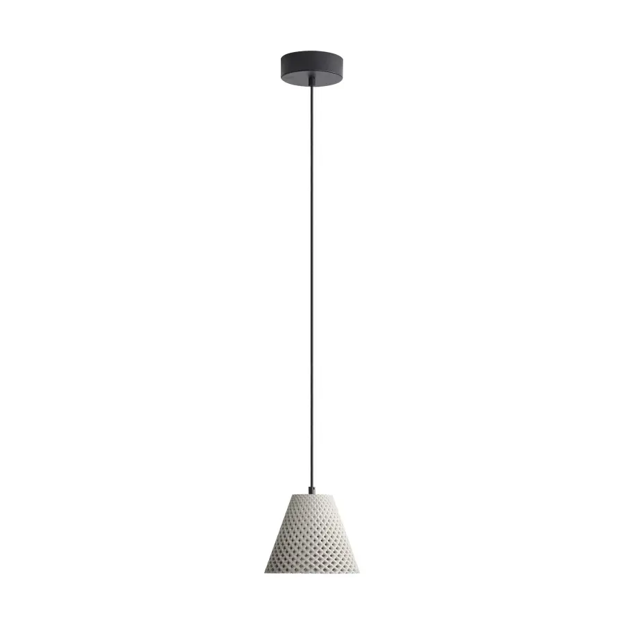 Golden Lighting Clarus 8" Integrated LED Pendant in Grey Cement - Image 5