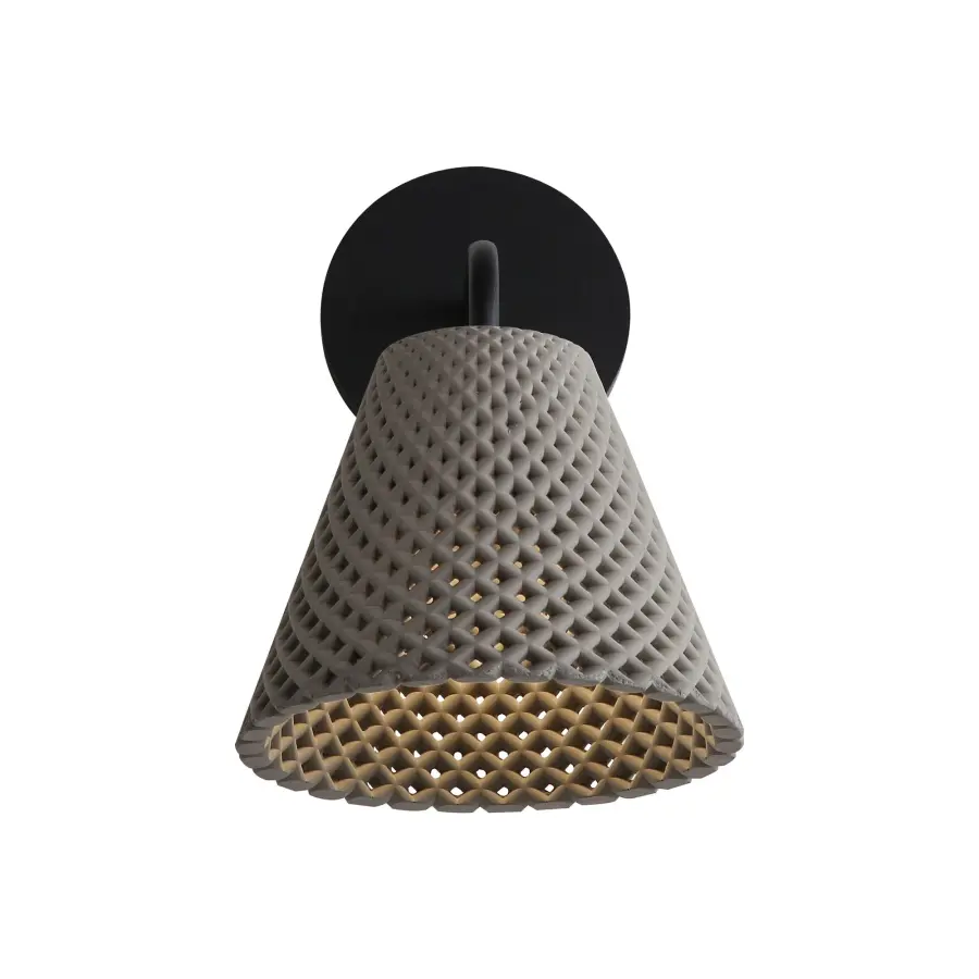 Golden Lighting Clarus Integrated LED Wall Sconce in Grey Cement - Image 1