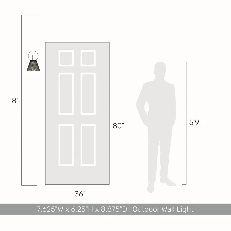 Golden Lighting Clarus Integrated LED Wall Sconce in Grey Cement - Image 5