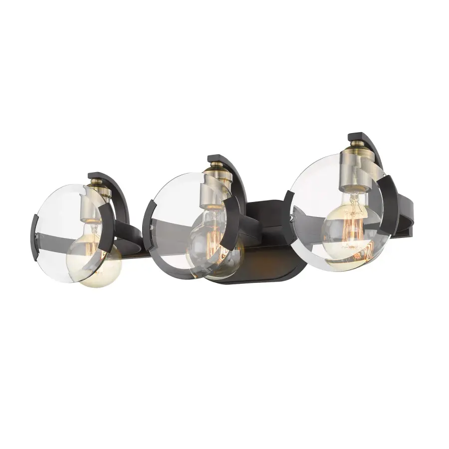 Amari Three Light Bath Vanity in Matte Black - Image 2