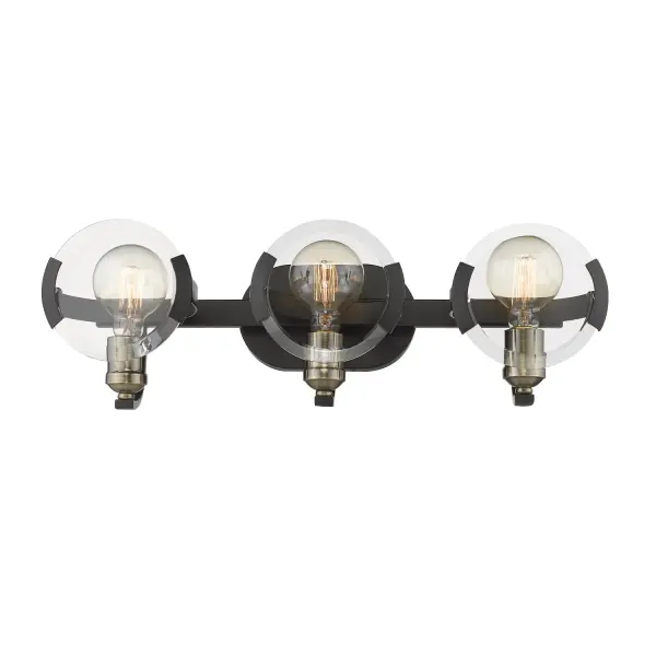 Amari Three Light Bath Vanity in Matte Black - Image 4