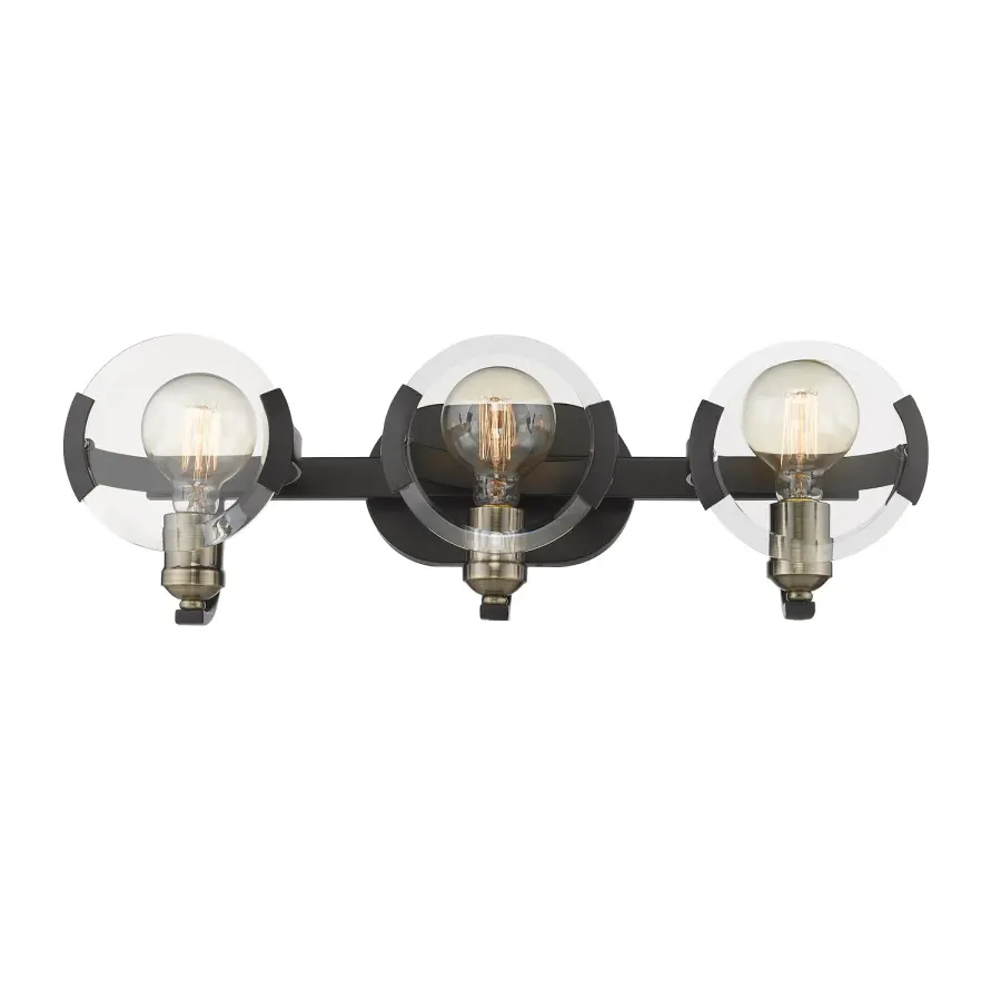 Amari Three Light Bath Vanity in Matte Black - Image 4