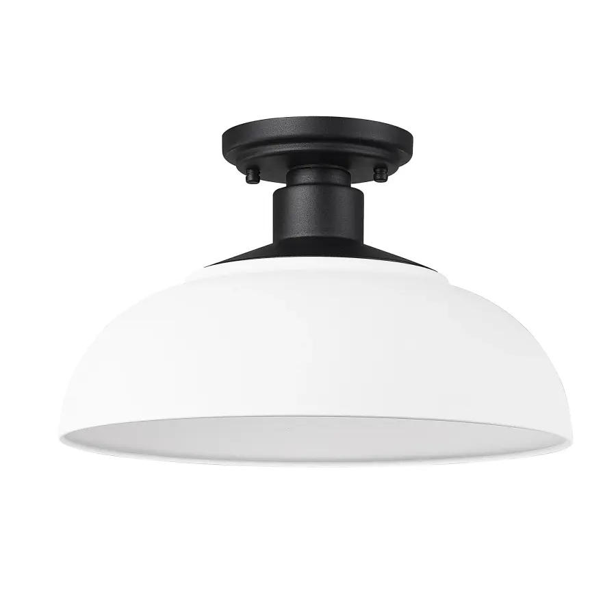 Levitt 1-Light Outdoor Ceiling Light in Natural Black - Image 1