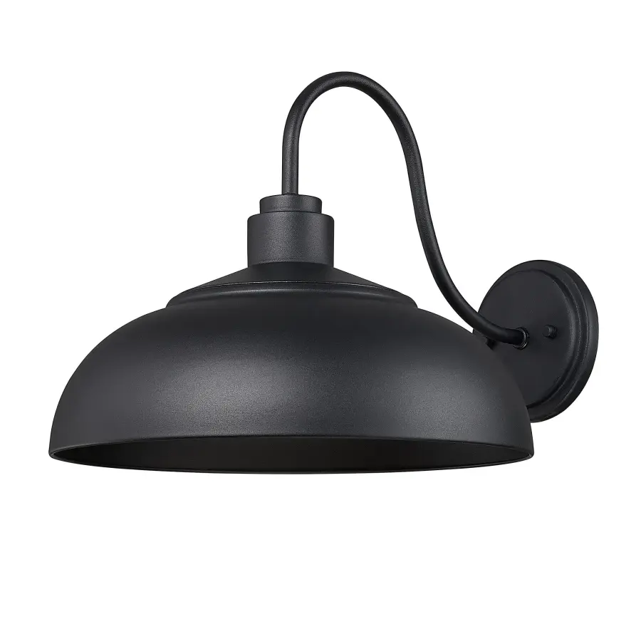 Levitt 1-Light Outdoor Wall Sconce in Natural Black - Image 1