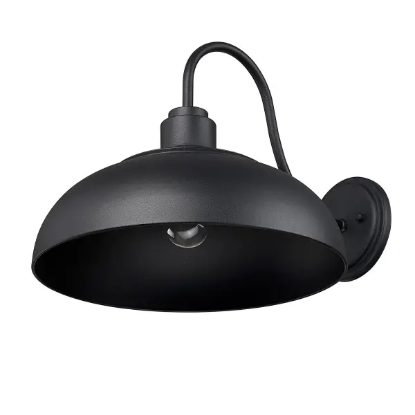 Levitt 1-Light Outdoor Wall Sconce in Natural Black - Image 3