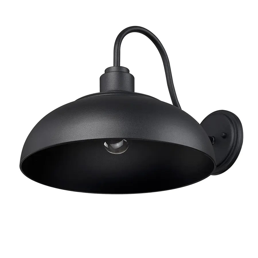 Levitt 1-Light Outdoor Wall Sconce in Natural Black - Image 3