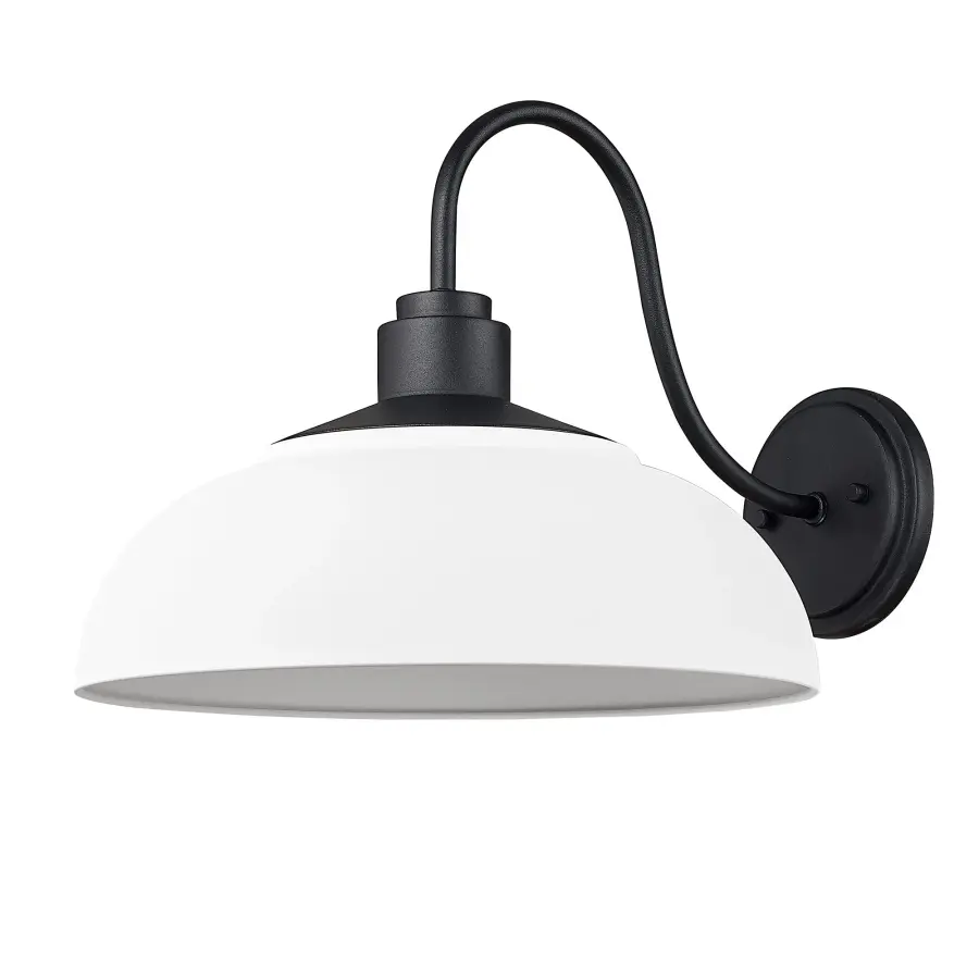 Levitt 1-Light Outdoor Wall Sconce in Natural Black - Image 1