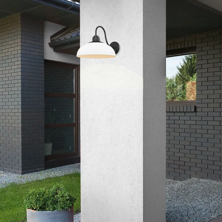Levitt 1-Light Outdoor Wall Sconce in Natural Black - Image 2