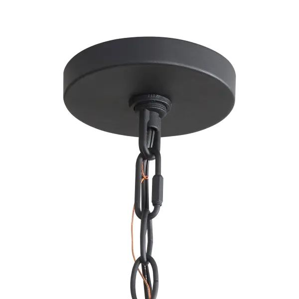 Weavelight Five Light Pendant in Natural Black - Image 7